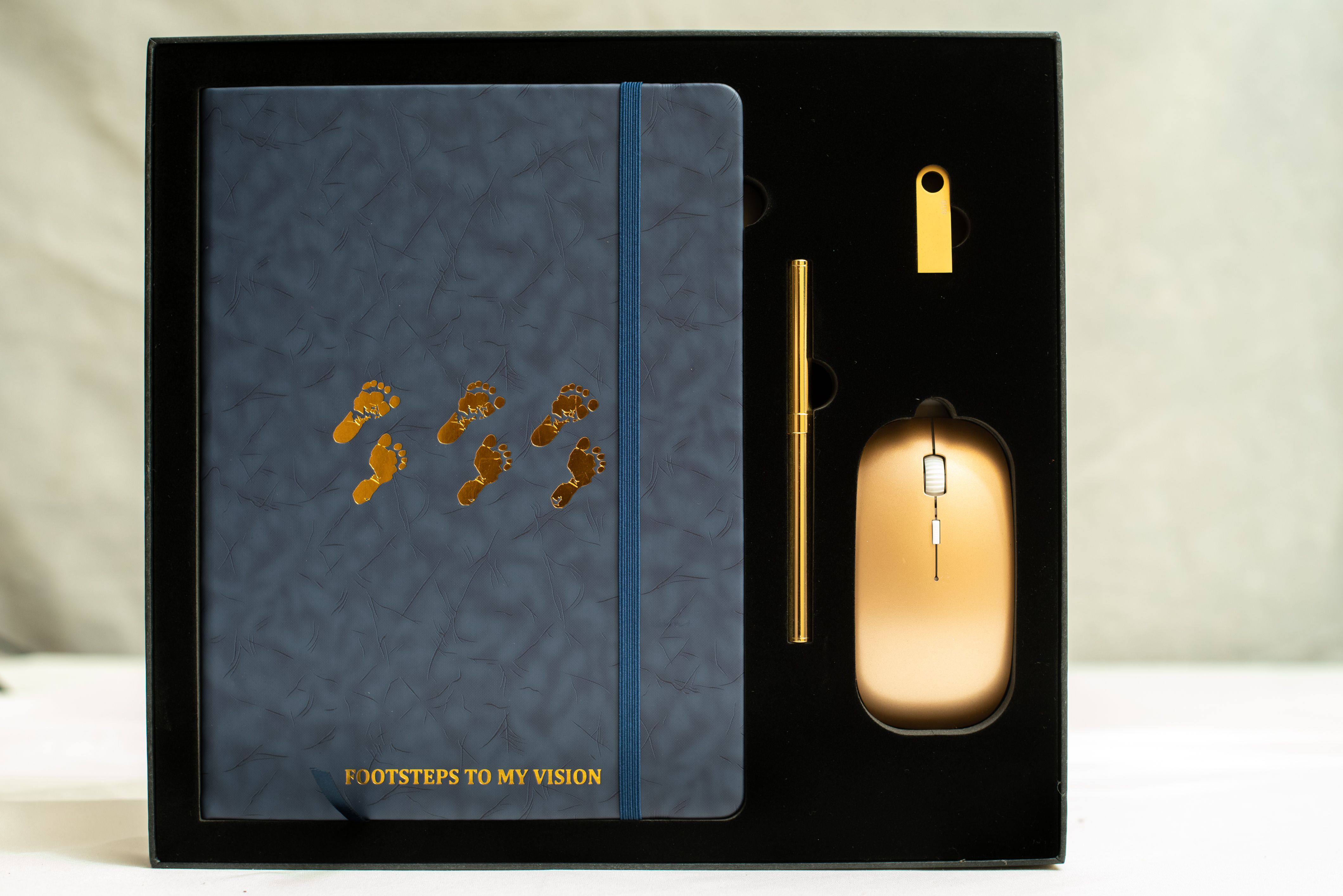 Footsteps to My Vision Blue Luxury Planner