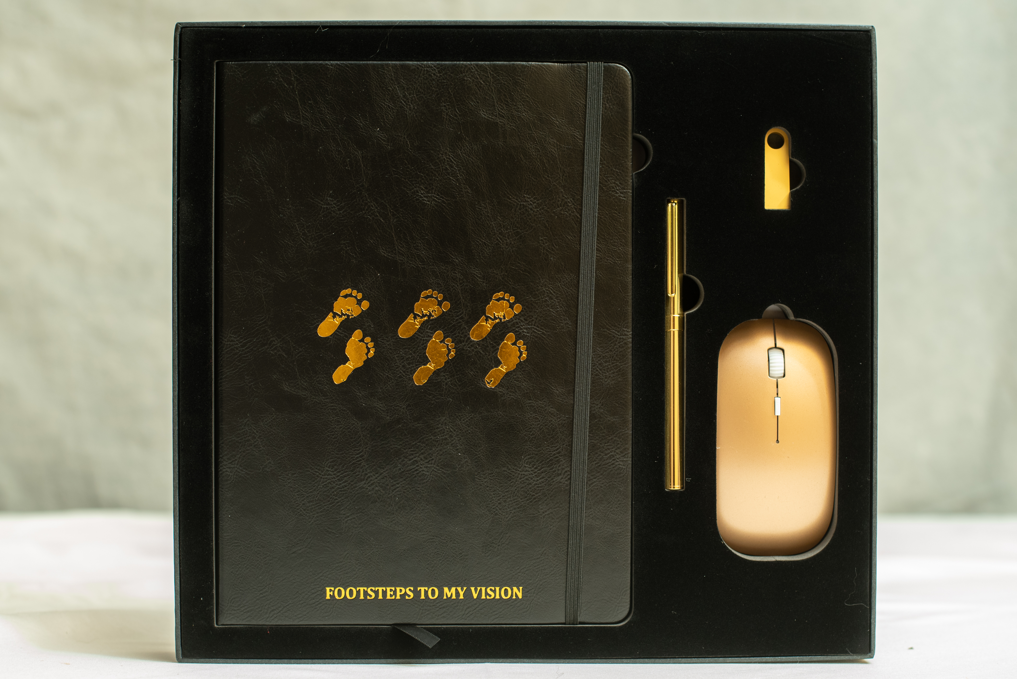 Footsteps to My Vision Black Luxury Planner