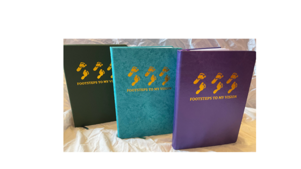 Footsteps to My Vision Teal Luxury Planner - Image 3