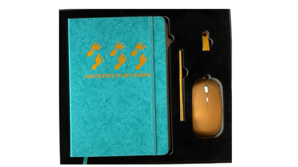 Footsteps to My Vision Teal Luxury Planner